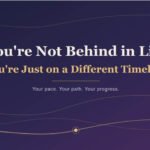 you're not behind in life different timeline illustration