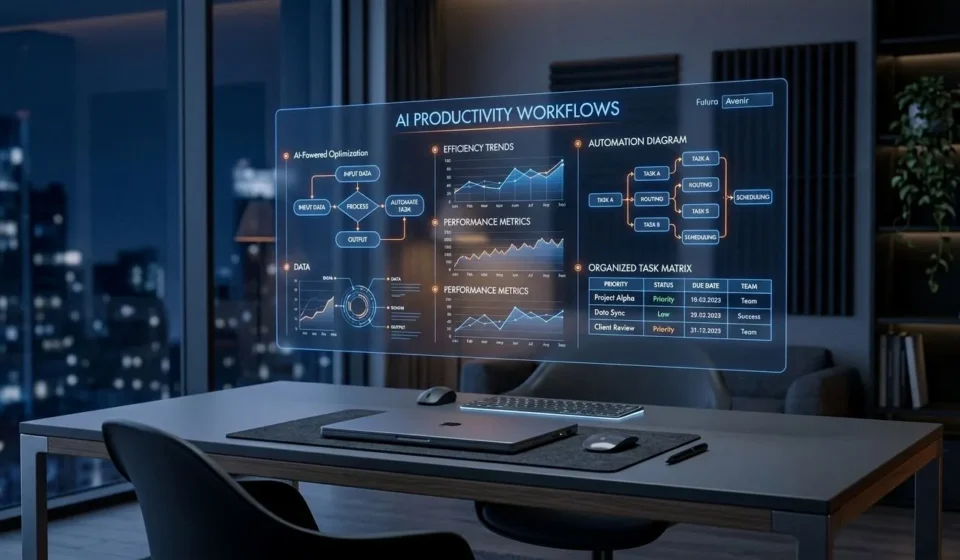 The 2026 AI Productivity Blueprint workflows and automation dashboard